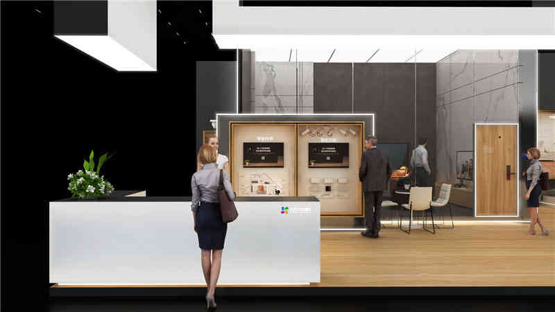 上海創(chuàng)諾醫(yī)藥集團有限公司參展上海新國際博覽中心展覽設計展臺搭建3