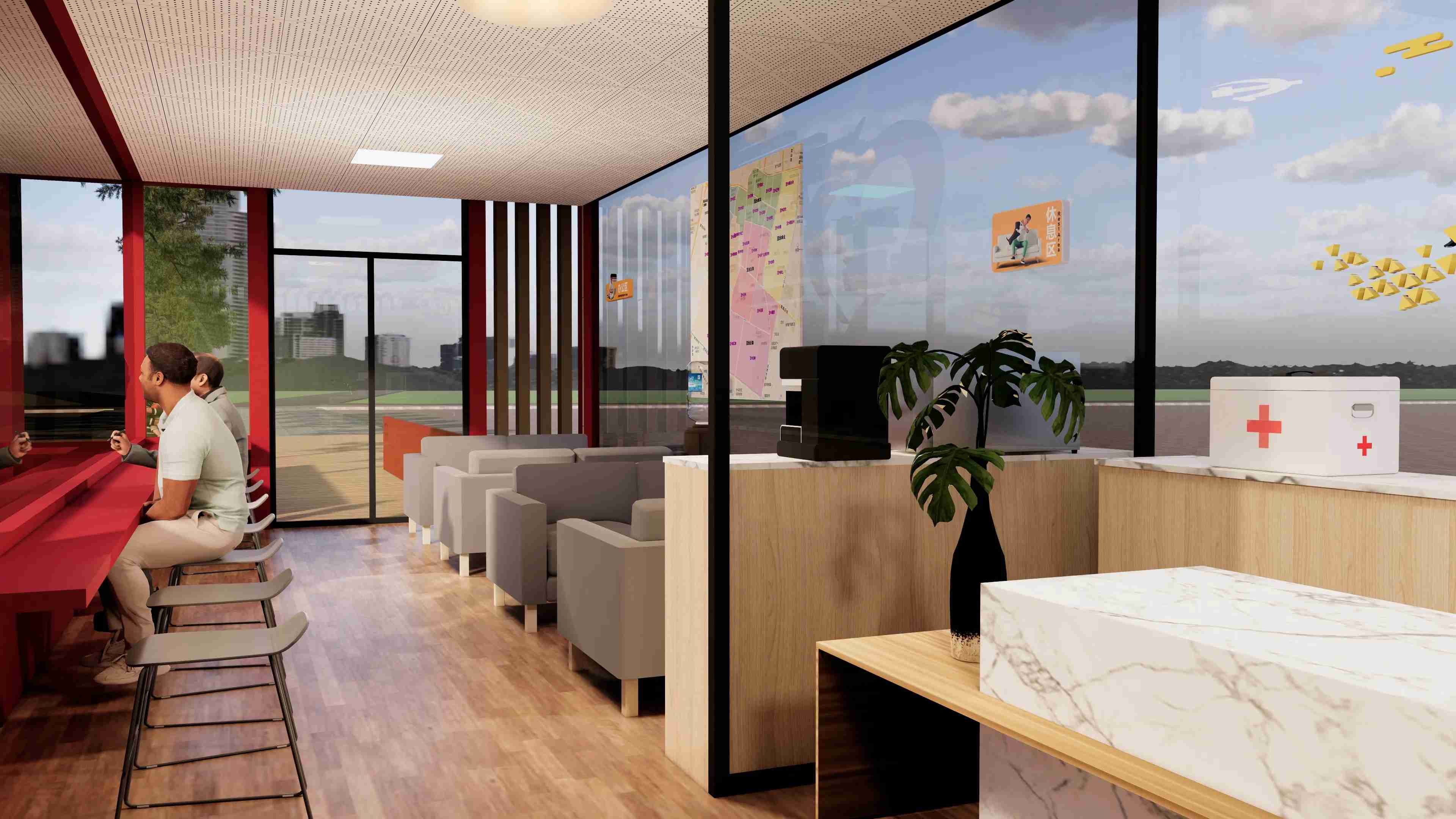 廣東佛山黨群服務驛站、廣東暖心驛站、廣東愛心驛站設計施工