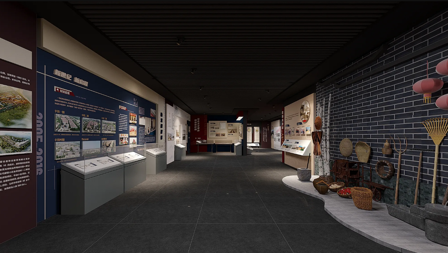 廣東振興鄉村展館設計、廣東振興鄉村村史館設計、廣東振興鄉村文化館、廣東民俗文化館設計（三）