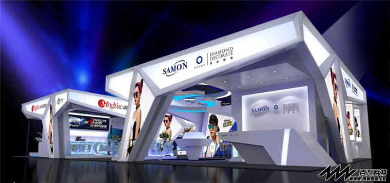 大華銀行上海分行參展上海新國際博覽中心上海展覽設(shè)計展臺搭建2