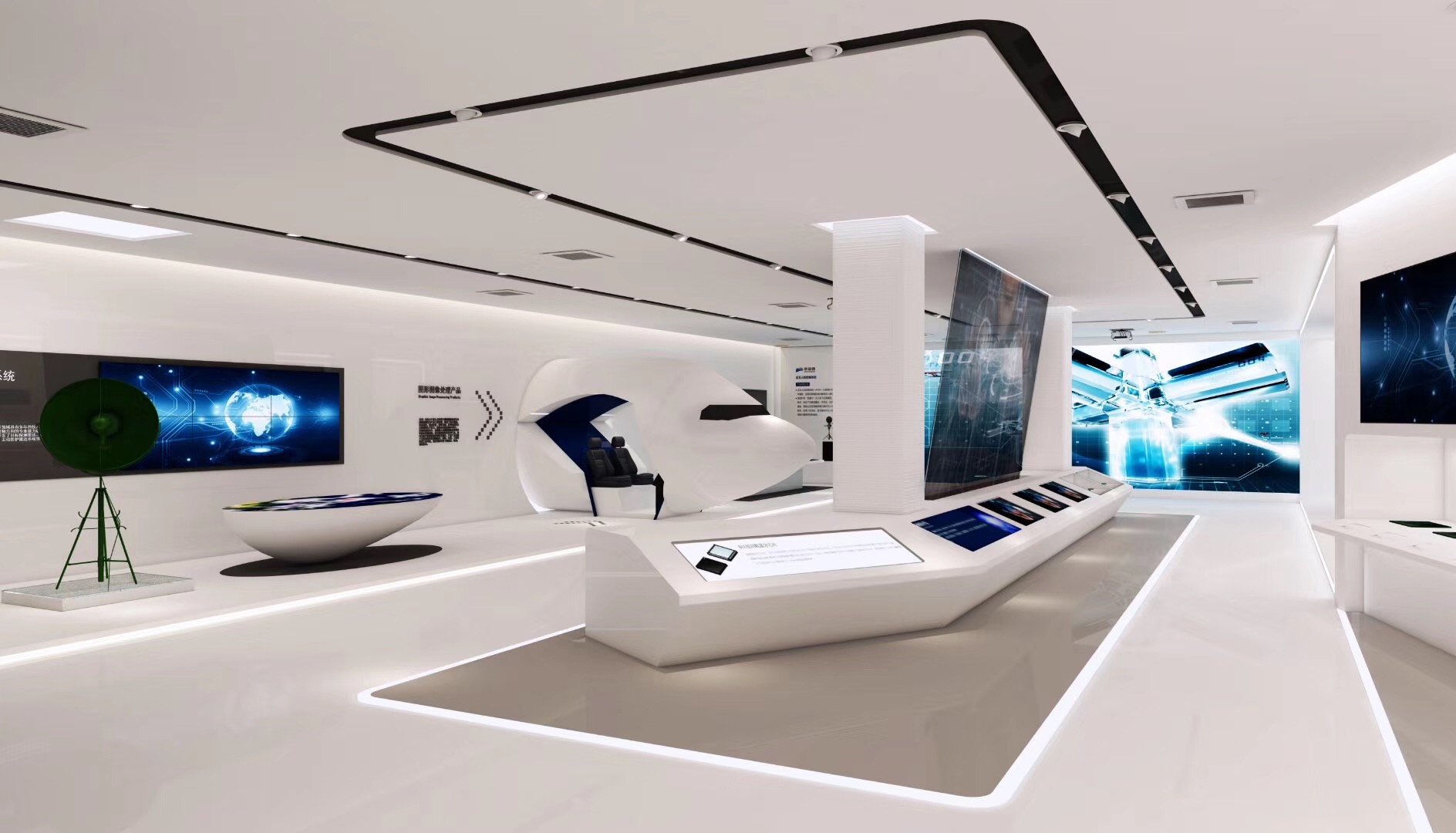 清遠展廳設計公司裝修景嘉微企業展覽館