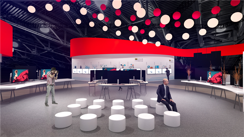 中國南車股份有限公司參展廣州國際會議中心展覽設(shè)計展臺搭建3