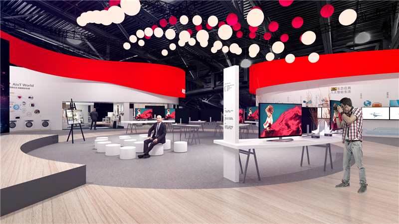 中國南車股份有限公司參展廣州國際會議中心展覽設(shè)計展臺搭建5